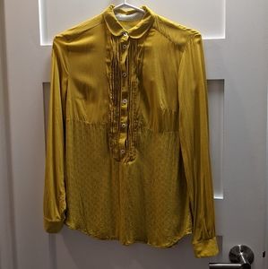 Maeve/Anthropologie Gold Blouse